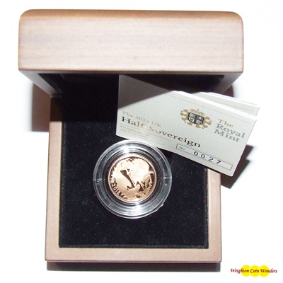 2012 Gold Proof 1/2 SOVEREIGN - NEW DESIGN